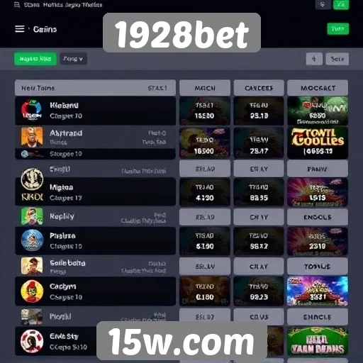 Opções de apostas disponíveis no 1928bet