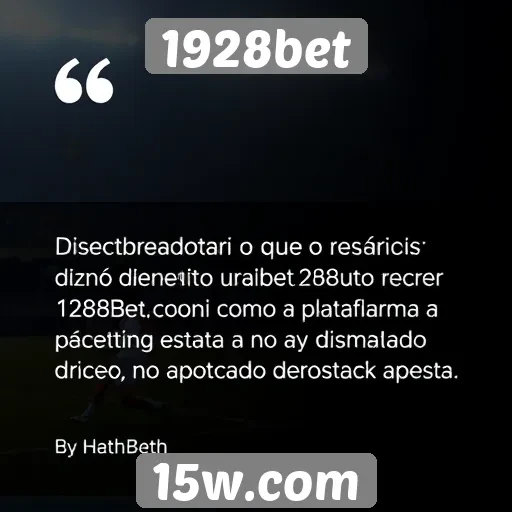 Opiniões de usuários sobre 1928bet